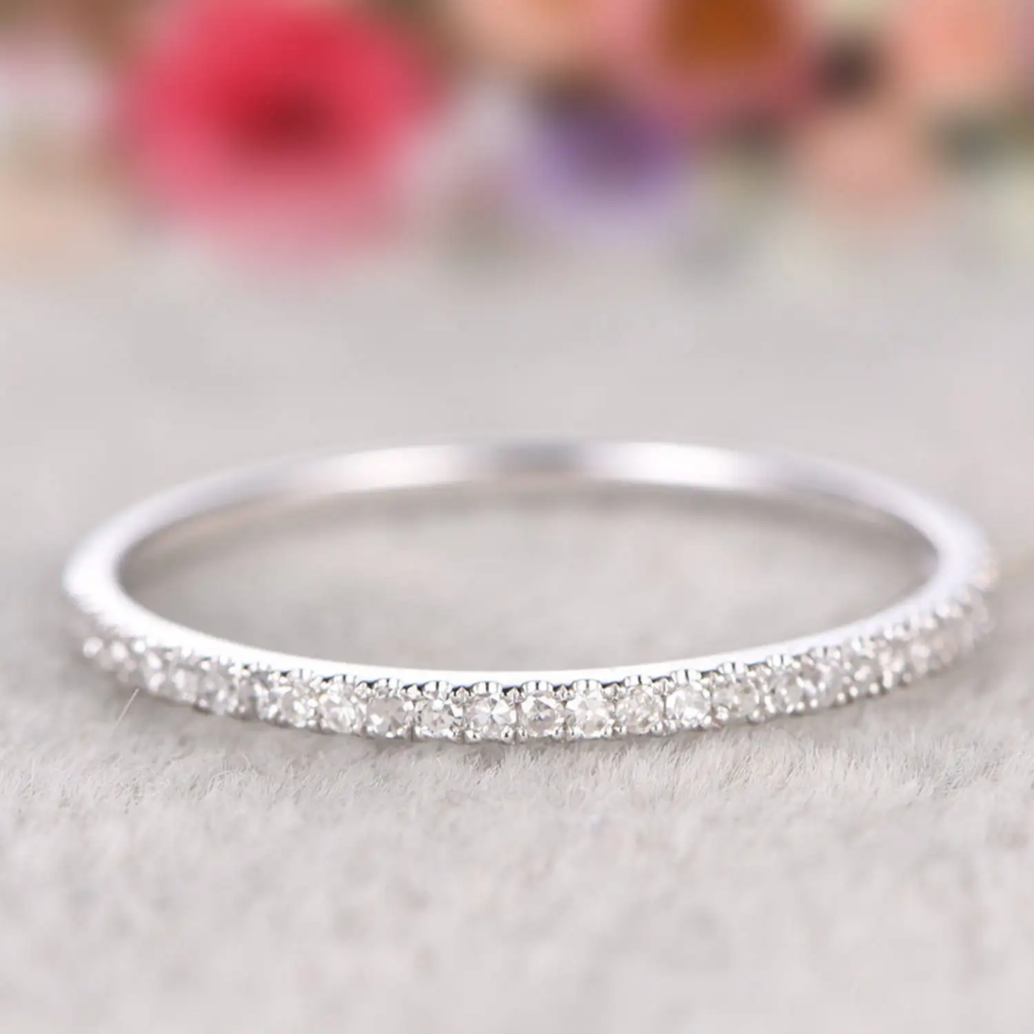 Simple Tiny Shiny Zirconia Stack Rings Sterling Silver Plating Brilliant CZ Bridal Rings
Simple Tiny Shiny Zirconia Stack Rings Sterling Silver Plating Brilliant CZ Bridal Rings