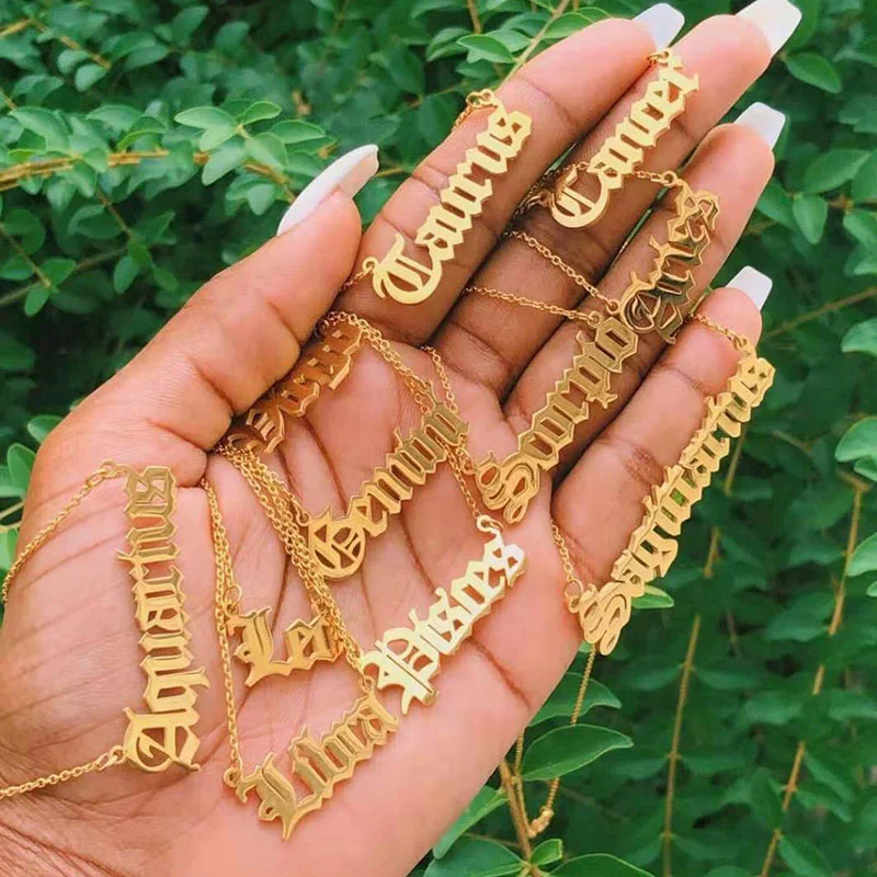 2021New gold Stainless Steel pendant Zodiac Sign Necklaces Jewelry for women wholesale
2021New gold Stainless Steel pendant Zodiac Sign Necklaces Jewelry for women wholesale