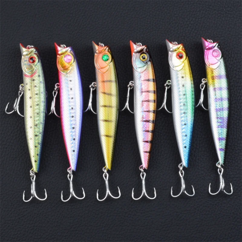 Hot Sale 6Pcs/lot Artificial Fishing lures 11cm/15.2g bait plastic Hard 6 colors 3D Eyes Sea Fishing Quality Floating
Hot Sale 6Pcs/lot Artificial Fishing lures 11cm/15.2g bait plastic Hard 6 colors 3D Eyes Sea Fishing Quality Floating