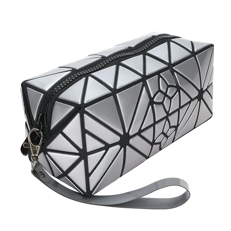 PVC Mini Solid Color Clutch Geometric Cosmetic Bags For Women 
PVC Mini Solid Color Clutch Geometric Cosmetic Bags For Women