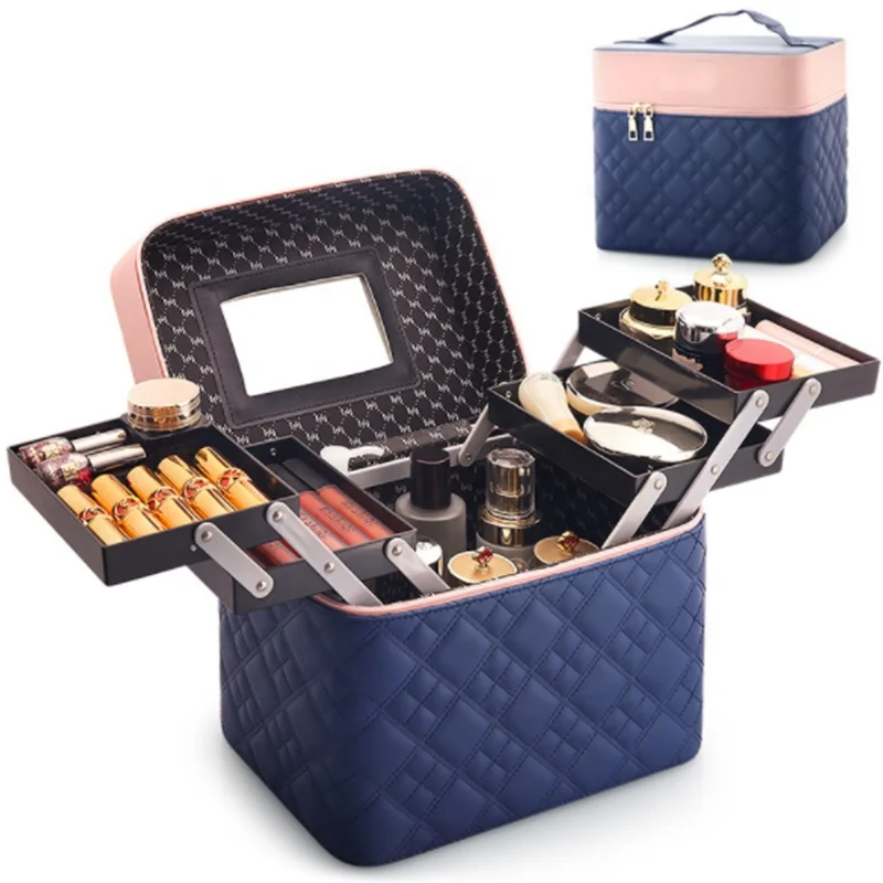 Durable Large Capacity Makeup Skin Care Product Storage Box Bag Cosmetic Travel Case 
Durable Large Capacity Makeup Skin Care Product Storage Box Bag Cosmetic Travel Case