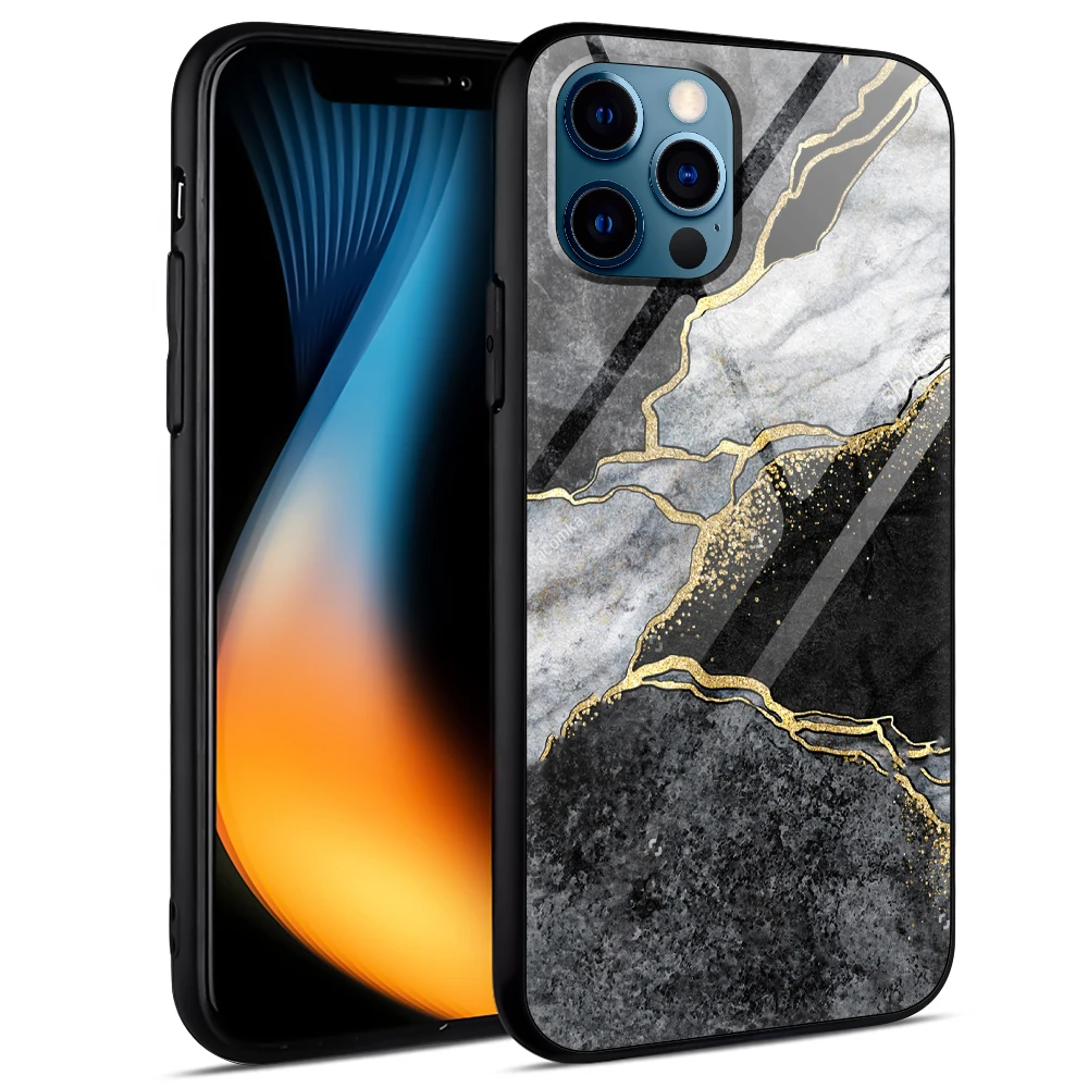 Marble mobile iphone case shockproof Tempered glass phone case Customized logo for iphone 11 iPhone 12 phone cover wholesale, Color can be customized
Marble mobile iphone case shockproof Tempered glass phone case Customized logo for iphone 11 iPhone 12 phone cover wholesale, Color can be customized