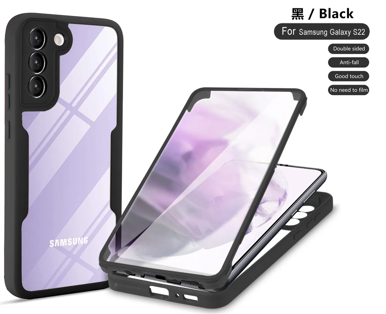 2 In 1 TPU+PC 360 Full Cover Front and Back Cover for samsung galaxy s22 plus s22 ultra A52 4G/5G Phone Case, Multi colors
2 In 1 TPU+PC 360 Full Cover Front and Back Cover for samsung galaxy s22 plus s22 ultra A52 4G/5G Phone Case, Multi colors