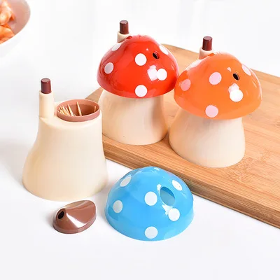 Mushroom Shape Automatic Toothpick Storage Box Toothpick Dispenser Desktop Decoration Storage Box 
Mushroom Shape Automatic Toothpick Storage Box Toothpick Dispenser Desktop Decoration Storage Box
