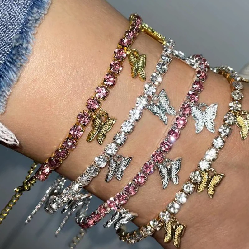 Fashion jewelry Bracelet handmade Rhinestone butterfly anklet for women girls 21524, Photo shows
Fashion jewelry Bracelet handmade Rhinestone butterfly anklet for women girls 21524, Photo shows