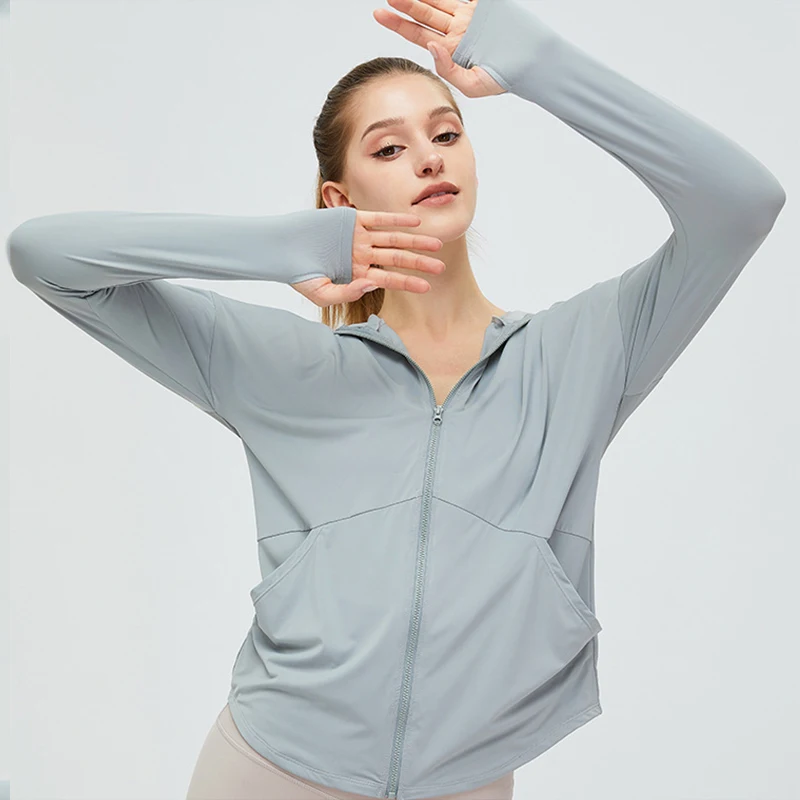 Ladies Casual Jacket Womens Fashion 2023 Sun-proof Clothing Zip Up Curved Hem Womens Fitness Jacket
Ladies Casual Jacket Womens Fashion 2023 Sun-proof Clothing Zip Up Curved Hem Womens Fitness Jacket