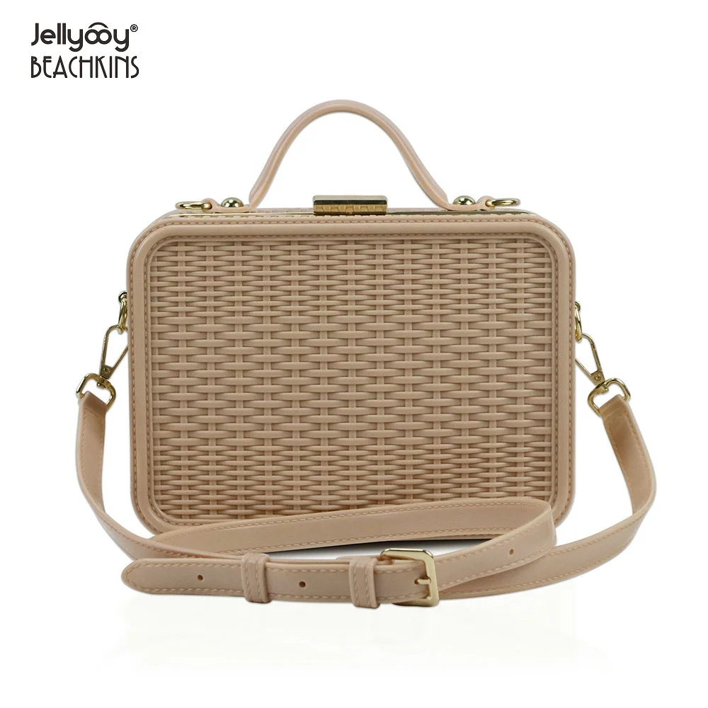 Jellyooy BEACHKINS Glossy Jelly Box Bags PVC Woven Tote Hand Bag Vintage Suitcase Candy Clear Transparent Handbags For Women, 9 colors stocks, accept make new colors
Jellyooy BEACHKINS Glossy Jelly Box Bags PVC Woven Tote Hand Bag Vintage Suitcase Candy Clear Transparent Handbags For Women, 9 colors stocks, accept make new colors