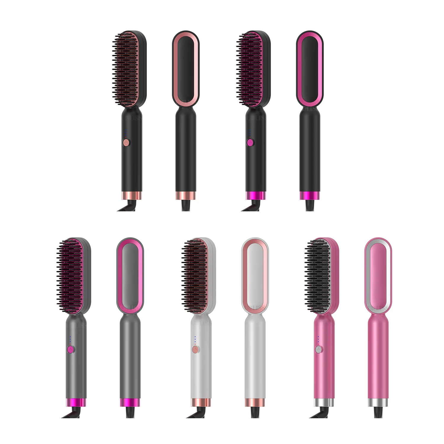 Ready to ship Electric hair straightener brush PTC heater beard brush small size hair brush, Black
Ready to ship Electric hair straightener brush PTC heater beard brush small size hair brush, Black