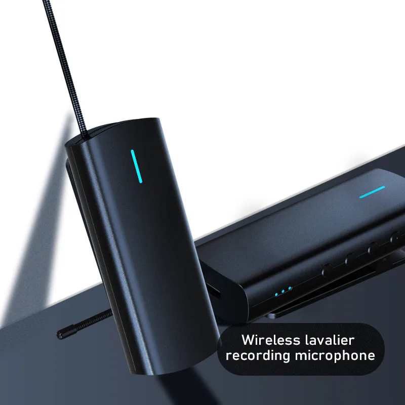 

2021 shure wireless microphone conference interview singing live broad wireless microphone for laptop wireless tie microphone, Black color