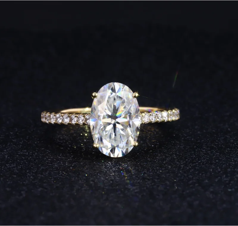 18k Yellow Gold Fill Rings Sparkle Synthetic Moissanite Oval Shape Women Engagement Bands or Rings Moissanite 7*12MM Ball Unisex
18k Yellow Gold Fill Rings Sparkle Synthetic Moissanite Oval Shape Women Engagement Bands or Rings Moissanite 7*12MM Ball Unisex