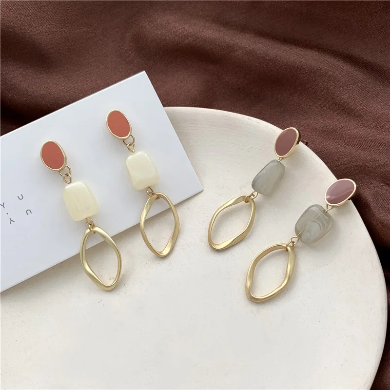 2020 fashion women drop earrings 925 silver vintage amber vein temperament korean girls Geometric, As picture
2020 fashion women drop earrings 925 silver vintage amber vein temperament korean girls Geometric, As picture
