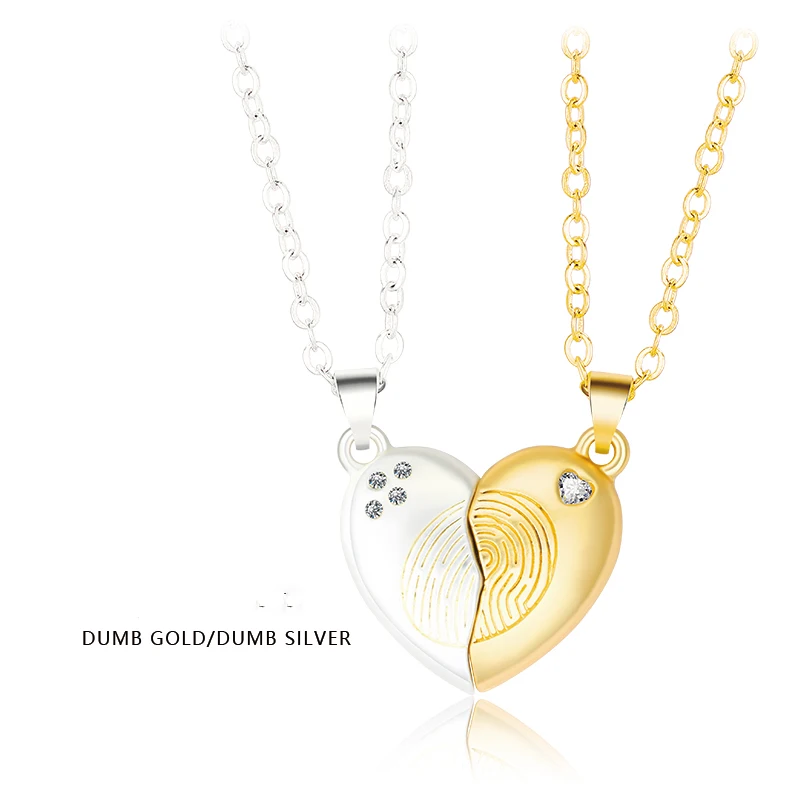 Custom Magnetic Attraction Two Sets Necklace Silver+Gold Couple Splicing Love Best Friend Necklaces couple Necklace
Custom Magnetic Attraction Two Sets Necklace Silver+Gold Couple Splicing Love Best Friend Necklaces couple Necklace
