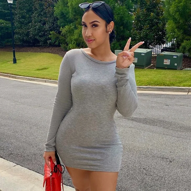 New product Autumn Girls Pure Color Casual Pullover Long Sleeve Women Short Bodycorn Dresses
New product Autumn Girls Pure Color Casual Pullover Long Sleeve Women Short Bodycorn Dresses