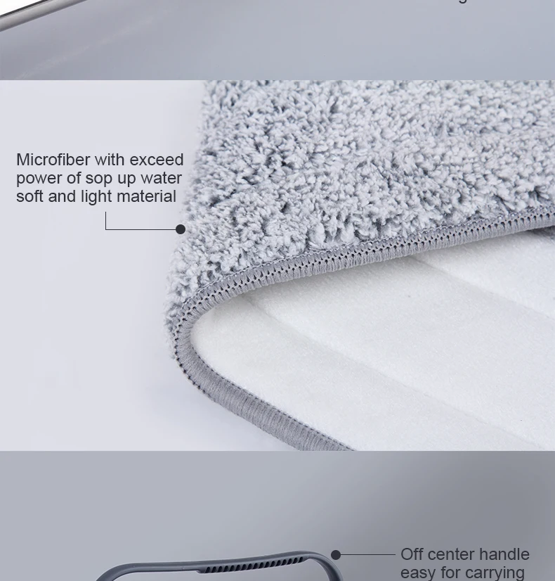 2020 Hot Sale Hand Free Flat Mop With Squeeze Bucket For Household Floor Cleaning