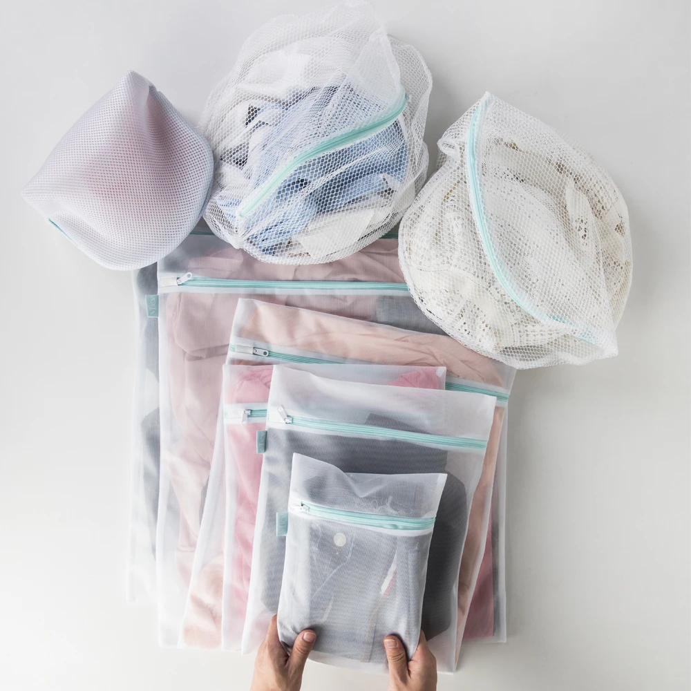 Hot Sale Eco-friendly Bag Size Fine Mesh Laundry Bag Set Thick Mesh Toiletries Washing Bag with Logo, White
Hot Sale Eco-friendly Bag Size Fine Mesh Laundry Bag Set Thick Mesh Toiletries Washing Bag with Logo, White
