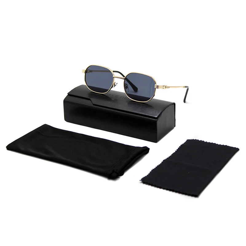 2021 Custom Fashion Design Promotional High Quality Square Designer Frame Metal Small Box Cases Rectangle Sunglasses, 4 colors
2021 Custom Fashion Design Promotional High Quality Square Designer Frame Metal Small Box Cases Rectangle Sunglasses, 4 colors