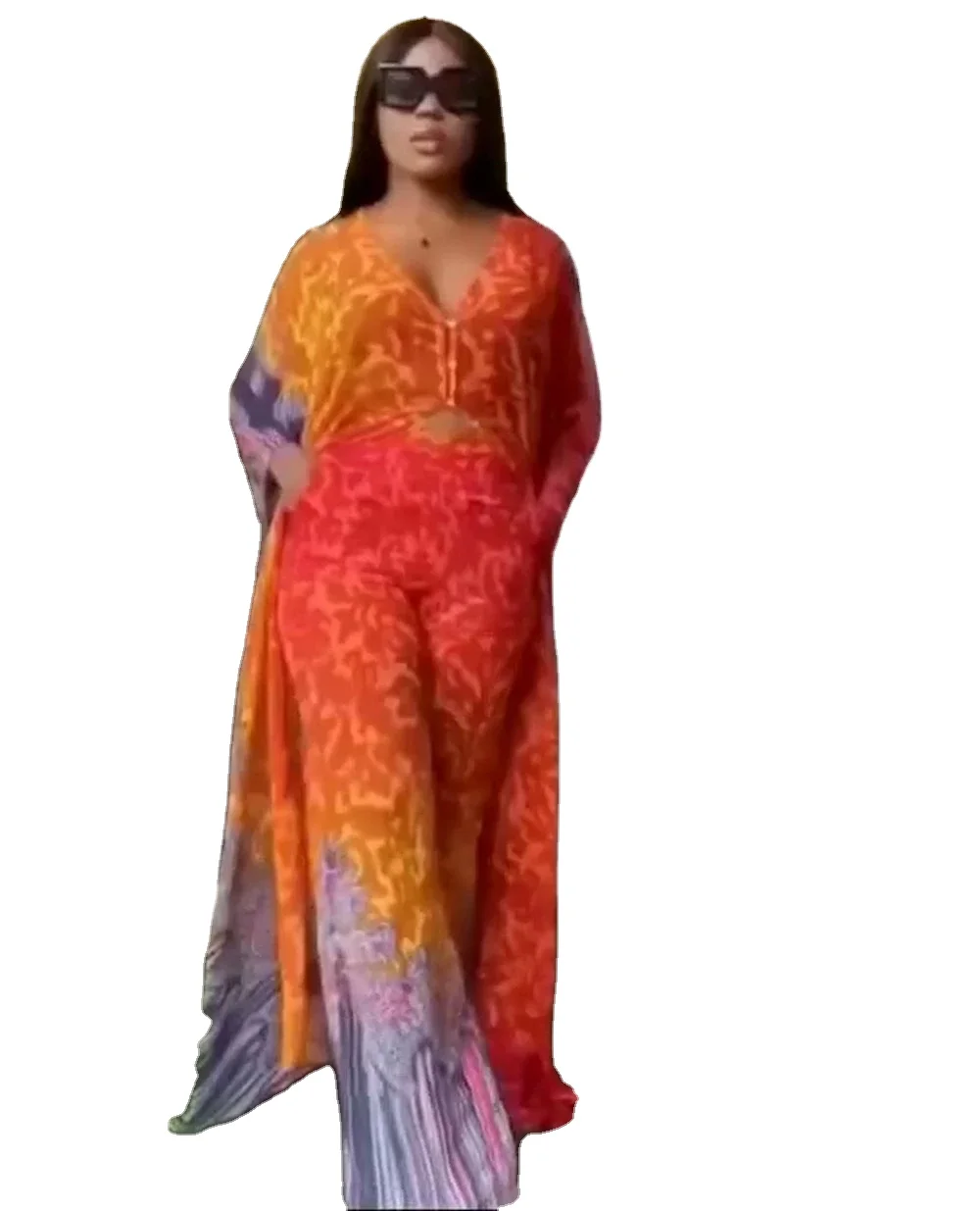 Maxi Shirt Dress And Wide Leg Pants Set 2 Piece Set Kaftan Dress For Women, Picture color
Maxi Shirt Dress And Wide Leg Pants Set 2 Piece Set Kaftan Dress For Women, Picture color