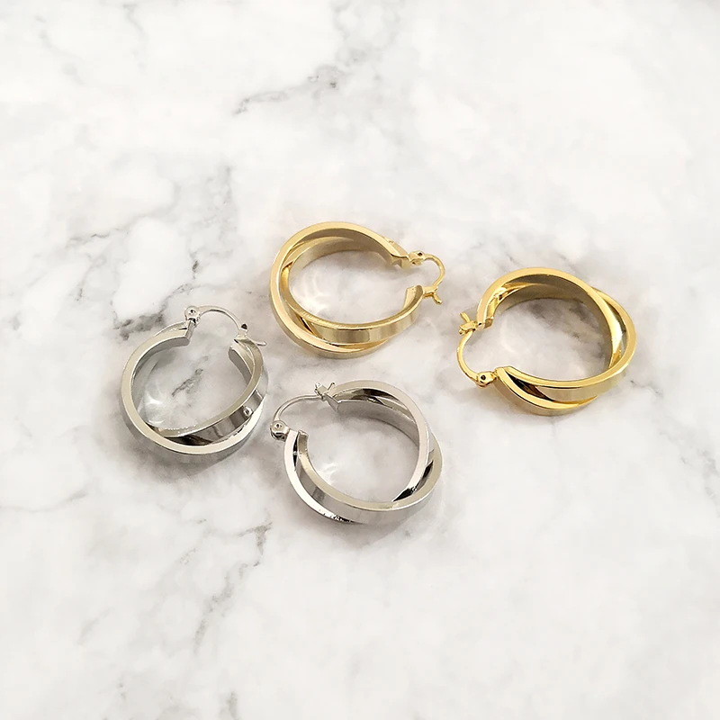 Gold Sliver Color Mobile Double Circle Hoop Earrings Delicate Minimalist Hoop Earrings Round Geometric Earrings for Women, Gold/silver
Gold Sliver Color Mobile Double Circle Hoop Earrings Delicate Minimalist Hoop Earrings Round Geometric Earrings for Women, Gold/silver