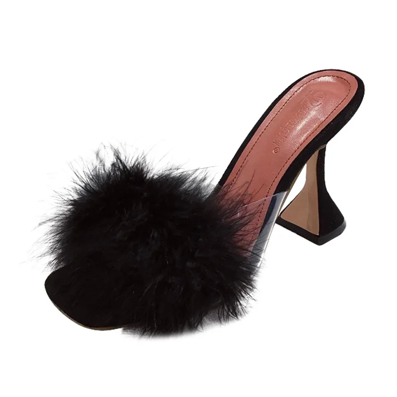 Custom Logo Fashion Ladies Summer Slippers Candy Color Fish Mouth Plush Ball Shaped Heel Women Outdoor Slippers
Custom Logo Fashion Ladies Summer Slippers Candy Color Fish Mouth Plush Ball Shaped Heel Women Outdoor Slippers