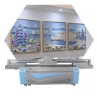 2.5m*1.3m Large Format 3D Embossed Effect UV Flatbed Printer With 8 Colors