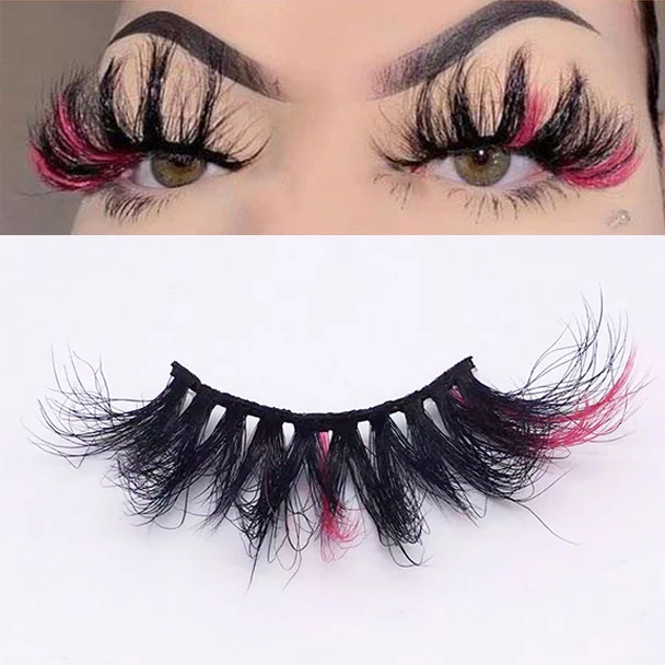 Anforlin custom thick 3d fluffy 25mm color end mink eyelashes vendor wholesale full strip lashes with color
Anforlin custom thick 3d fluffy 25mm color end mink eyelashes vendor wholesale full strip lashes with color