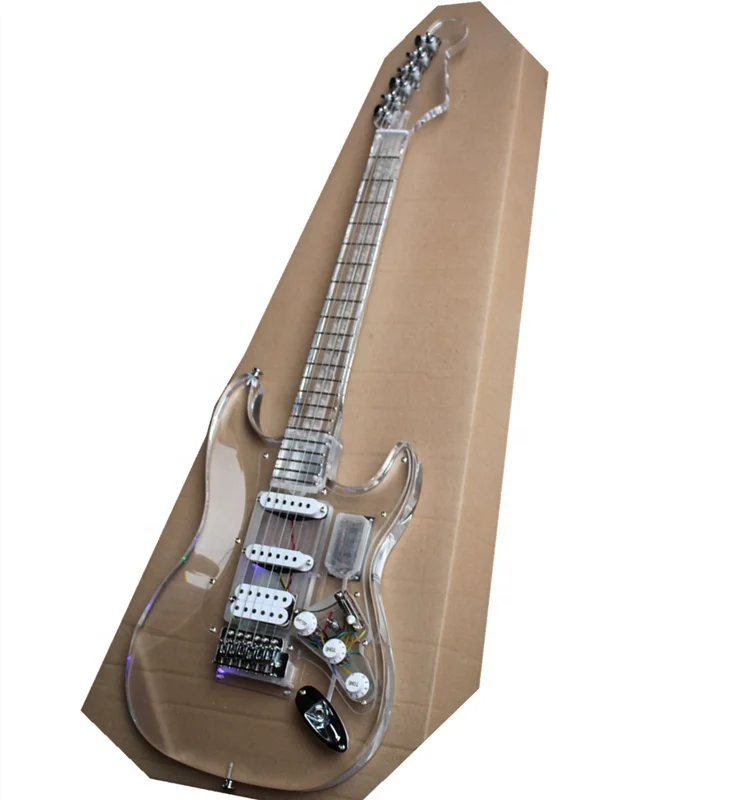 Led Light Transparent Body Acrylic Electric guitar Body Neck with Chrome Hardware,electric guitar, acrylic
Led Light Transparent Body Acrylic Electric guitar Body Neck with Chrome Hardware,electric guitar, acrylic