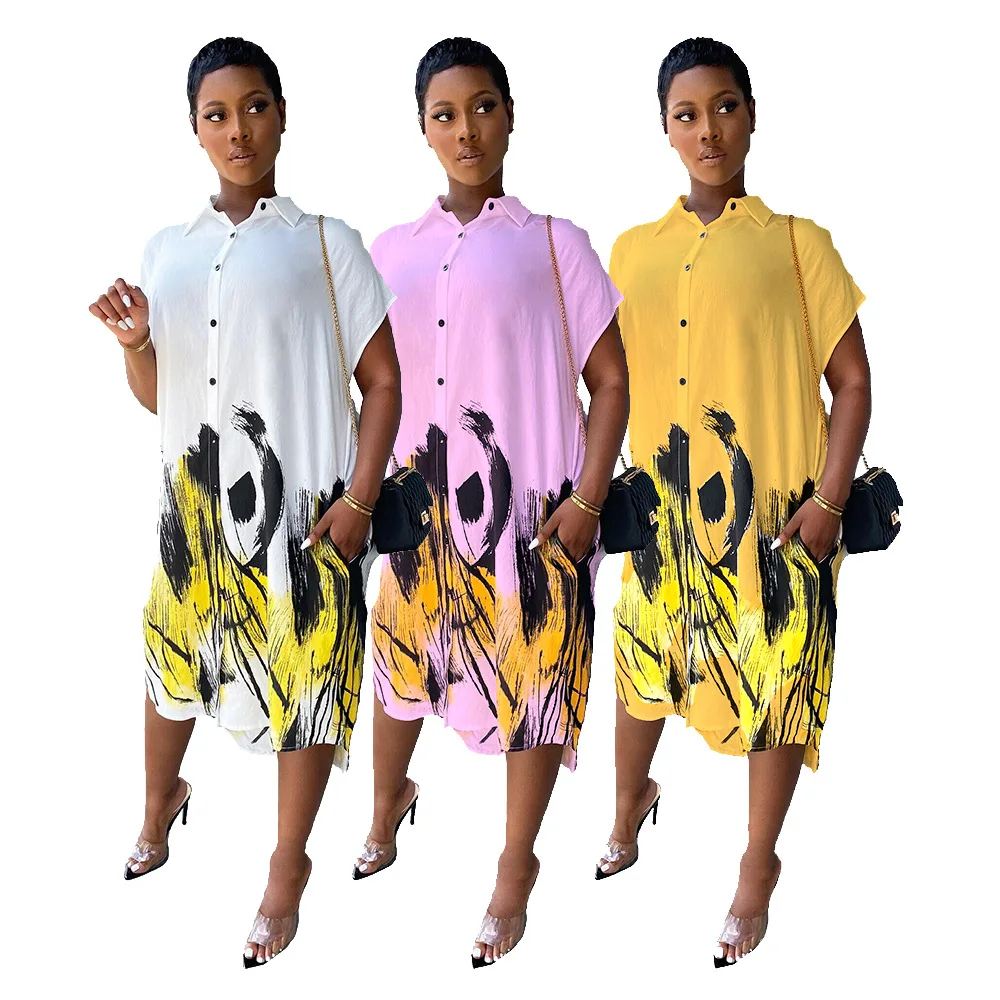 New product ideas 2021 Fashion Trend European and American women's casual print shirt dress, Picture shows
New product ideas 2021 Fashion Trend European and American women's casual print shirt dress, Picture shows
