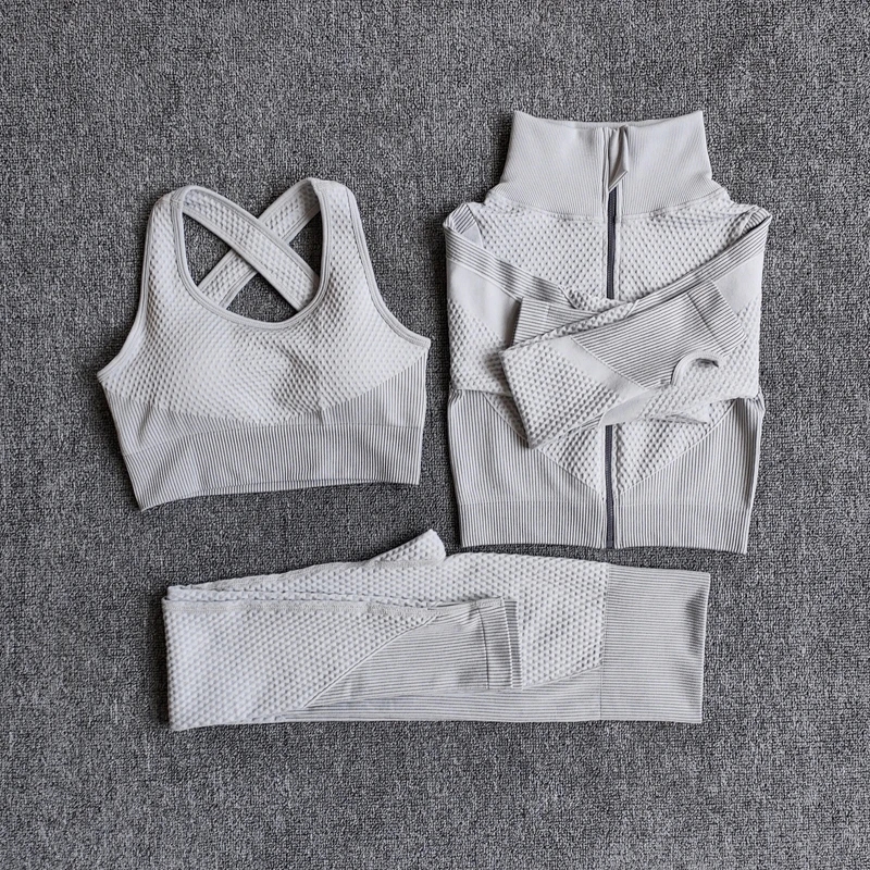 Women Fitness Sport Yoga Suit Seamless Yoga Sets Long Sleeve Ribbed High Waist Leggings Female Sport Gym Suits Running Clothes, 11 colors
Women Fitness Sport Yoga Suit Seamless Yoga Sets Long Sleeve Ribbed High Waist Leggings Female Sport Gym Suits Running Clothes, 11 colors