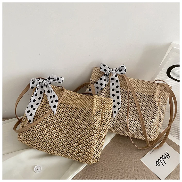 2021 summer weave bag korean Casual new design Silk scarf bucket straw bag handbags for women shoulder, Customized color
2021 summer weave bag korean Casual new design Silk scarf bucket straw bag handbags for women shoulder, Customized color