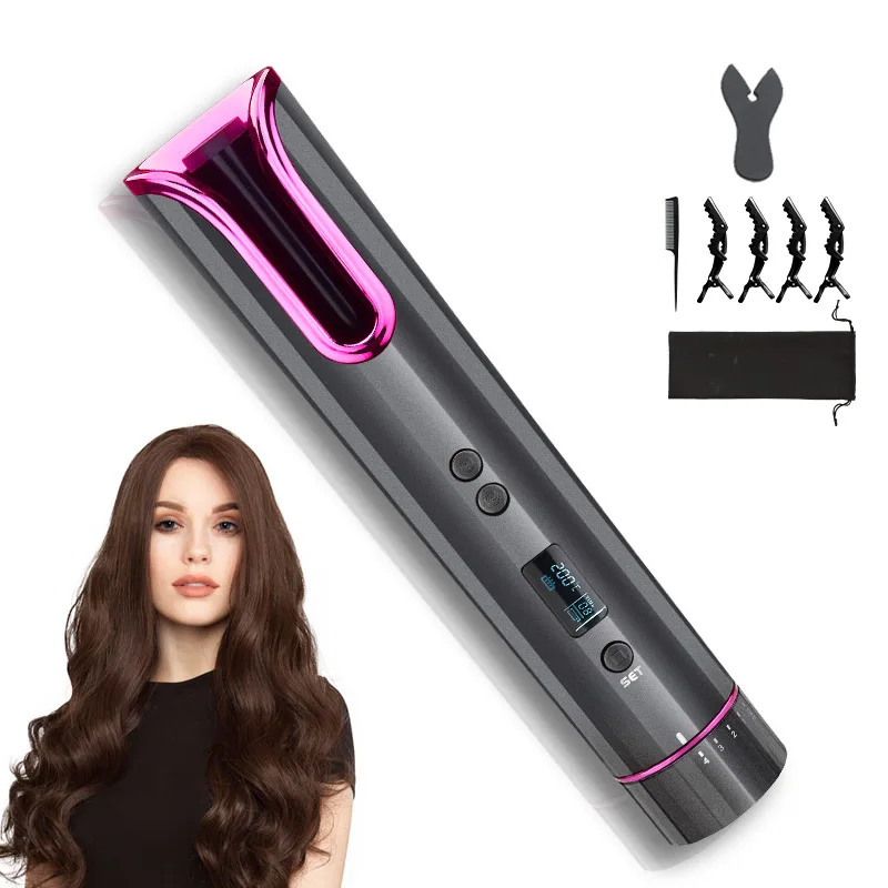 Professional wholesale fast heating curling irons intelligent automatic curling irons, Black
Professional wholesale fast heating curling irons intelligent automatic curling irons, Black