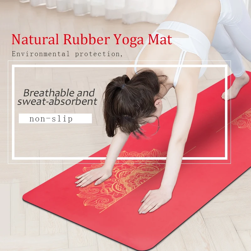 Rubber 5mm Thickened Widened golden PU Exercise Mat Non Slip for Hot Yoga Pilates Fitness, Black white red
Rubber 5mm Thickened Widened golden PU Exercise Mat Non Slip for Hot Yoga Pilates Fitness, Black white red