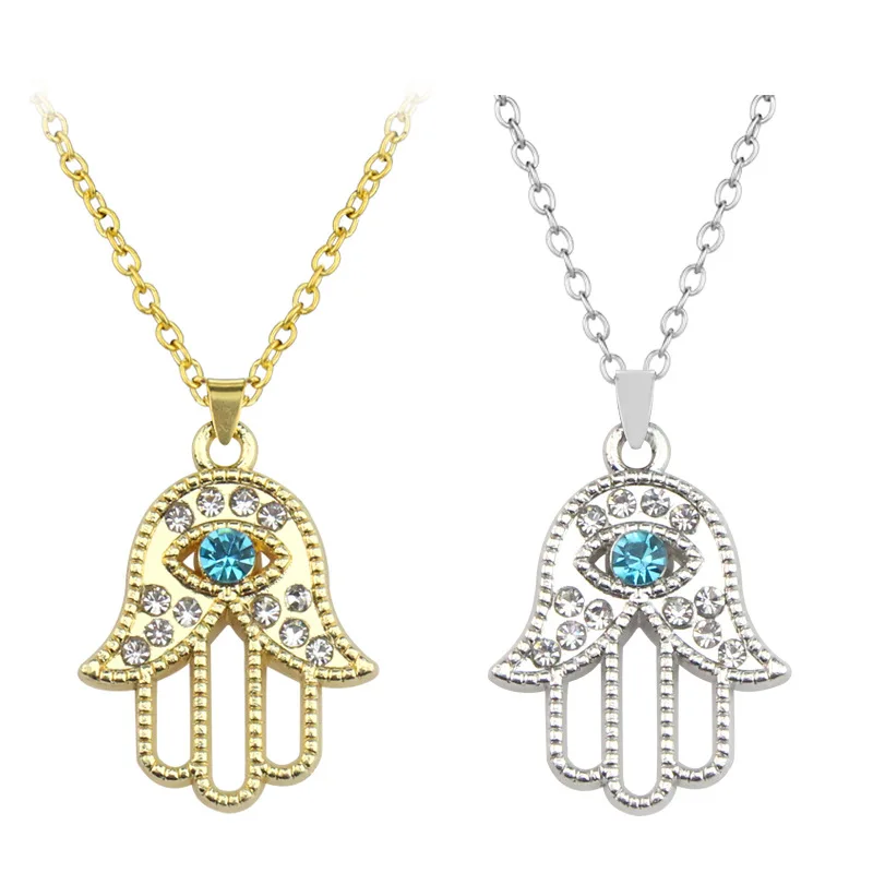 Fashion White Blue Turkish Stainless Steel Iced Hamsa Hand Necklace,Hamsa Hand Chain, Silver/gold
Fashion White Blue Turkish Stainless Steel Iced Hamsa Hand Necklace,Hamsa Hand Chain, Silver/gold