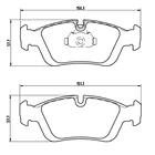High quality High-end Car model 34111161437 34111160356 34111160357 brake pads 34111160532 disc manufacturer D558-7437