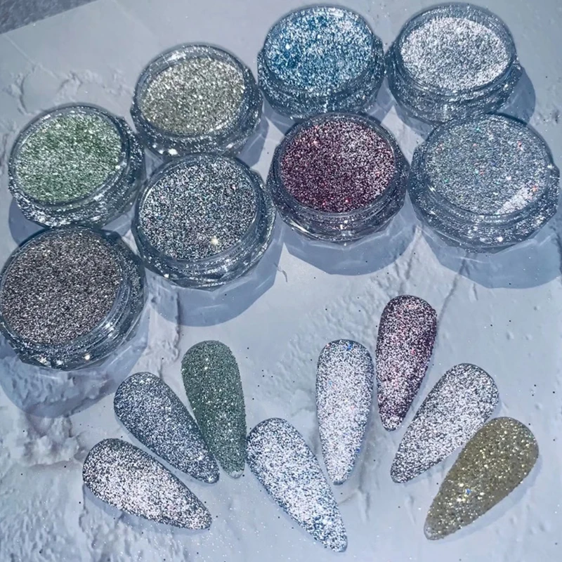 1 Box Dust Pigment Chrome Decoration Shining Sequins DIY Nail Art Accessories Sparkly Nail Glitter Powder Sliver Gold Nail, Colorful 
1 Box Dust Pigment Chrome Decoration Shining Sequins DIY Nail Art Accessories Sparkly Nail Glitter Powder Sliver Gold Nail, Colorful