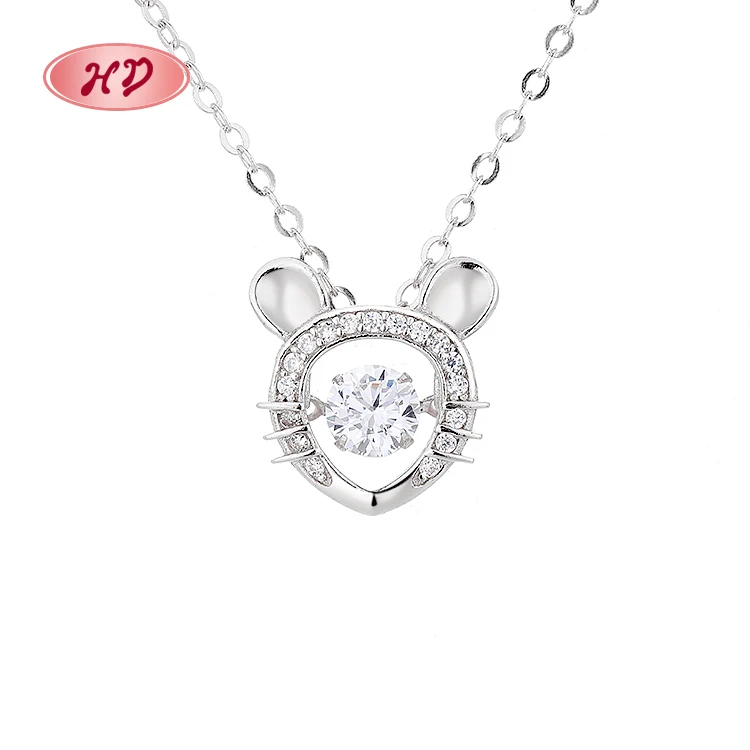 Classic Simple Design 925 Sterling Silver Mouse Necklace Moissanite Fine Cubic Zirconia Necklace Pendants
Classic Simple Design 925 Sterling Silver Mouse Necklace Moissanite Fine Cubic Zirconia Necklace Pendants