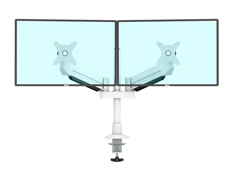 Ameely Dual LCD monitor stand with gas spring Soporte de exhibicion Monitor arm, Black and silver and white
Ameely Dual LCD monitor stand with gas spring Soporte de exhibicion Monitor arm, Black and silver and white