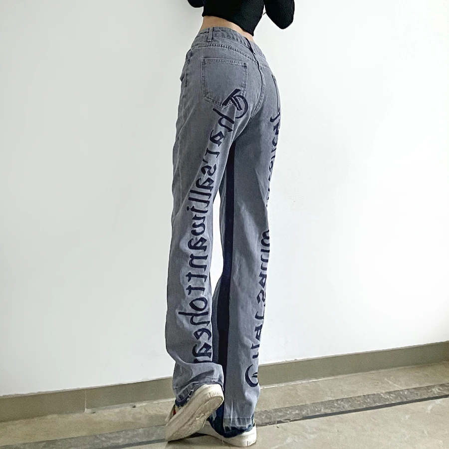 Nibber W20P10393 2021 New Factory customized wholesale Trend Letter Embroidery High Waist Casual Straight-Leg Jeans Woman pants
Nibber W20P10393 2021 New Factory customized wholesale Trend Letter Embroidery High Waist Casual Straight-Leg Jeans Woman pants
