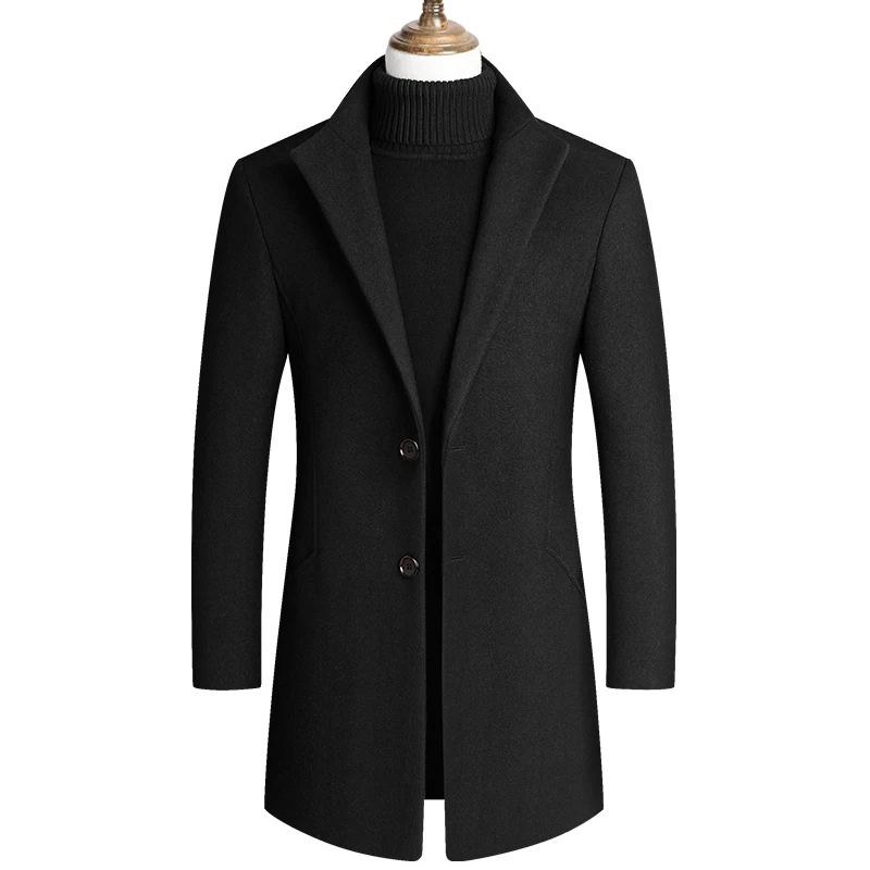 Men's Autumn/Winter Coat Men 2020 New Coat Slimming Men's Medium Long Trench Coat, Black, burgundy, gray
Men's Autumn/Winter Coat Men 2020 New Coat Slimming Men's Medium Long Trench Coat, Black, burgundy, gray