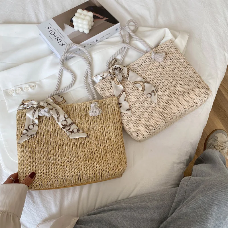 2021 Summer Beach new Fashion Straw Woven bags Large Capacity Weaving shopping Handbag for woman
2021 Summer Beach new Fashion Straw Woven bags Large Capacity Weaving shopping Handbag for woman