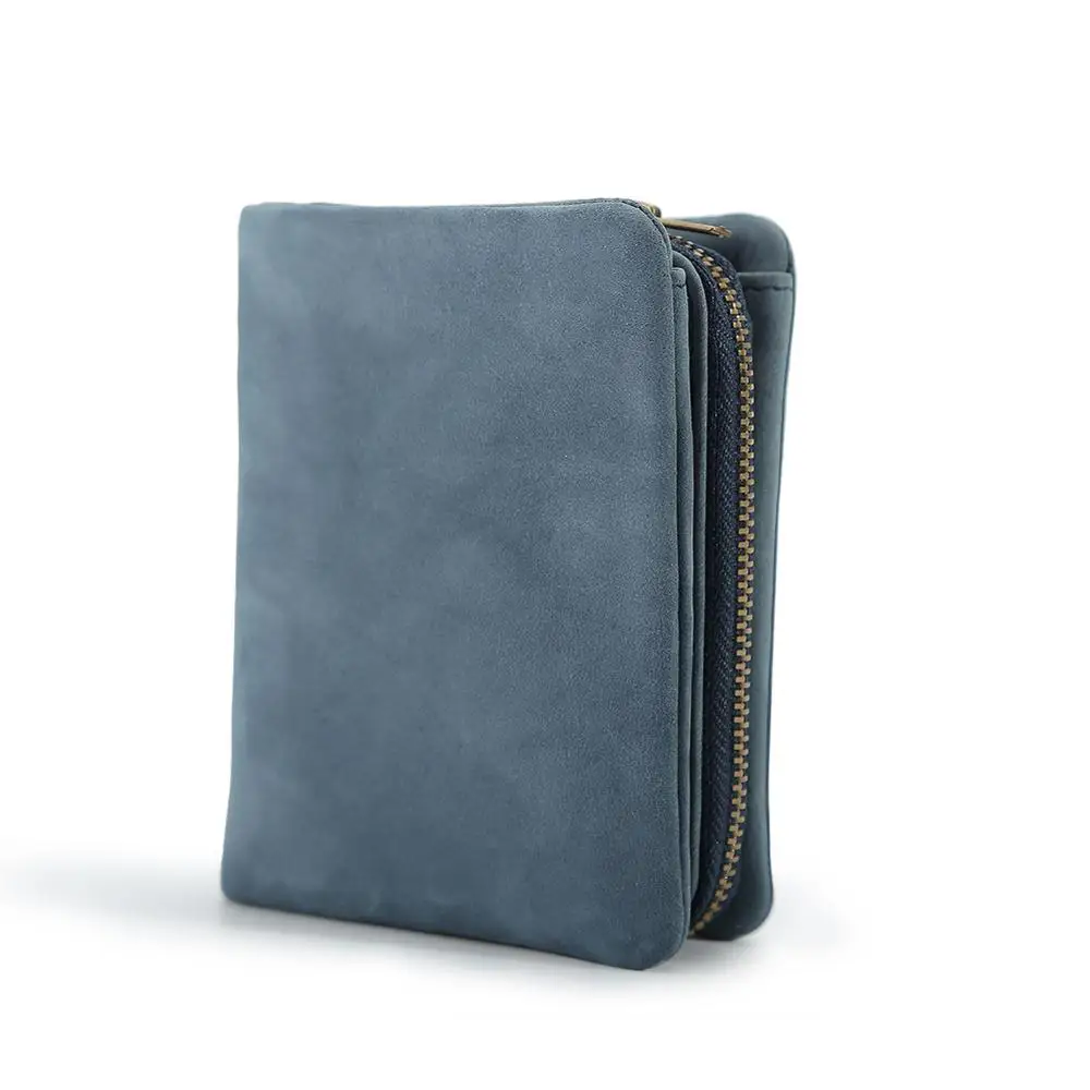 Vintage Blue Genuine Crazy Horse Leather Short Removable Zipper Coin Wallet Leisure Mens Wallets, Customized color
Vintage Blue Genuine Crazy Horse Leather Short Removable Zipper Coin Wallet Leisure Mens Wallets, Customized color