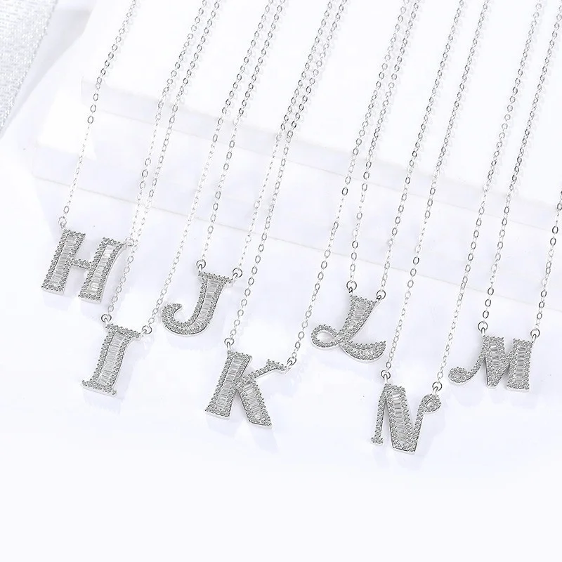 New Fashion Charms Jewelry Leaf White Zircon Palted Letter 925 Sterling Silver Necklace
New Fashion Charms Jewelry Leaf White Zircon Palted Letter 925 Sterling Silver Necklace