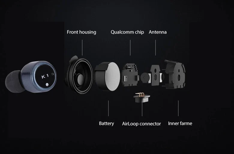 tws bluetooth earbud audifono headset 10 hours Play time earpiece with charging case - ANKUX.COM