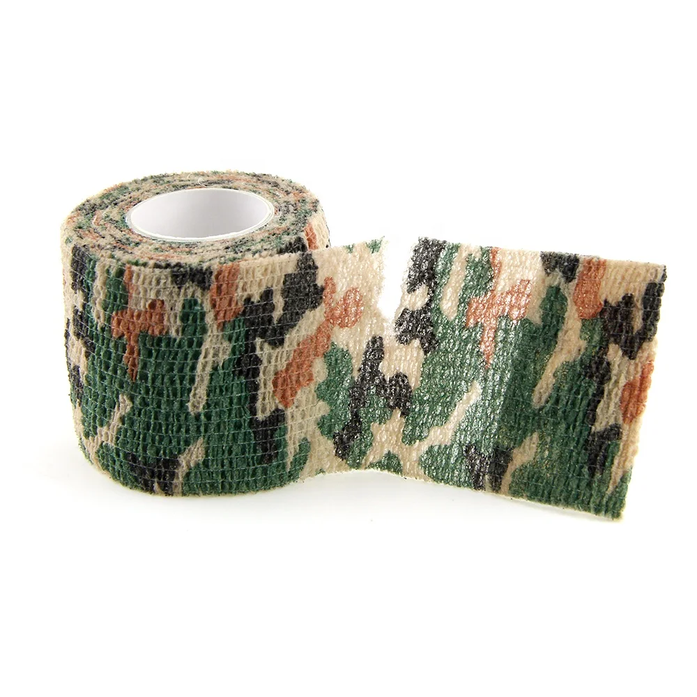 Camouflage Self Adherent Cohesive tape Wrap thumb elastic conforming cohesive bandage, Camo
Camouflage Self Adherent Cohesive tape Wrap thumb elastic conforming cohesive bandage, Camo