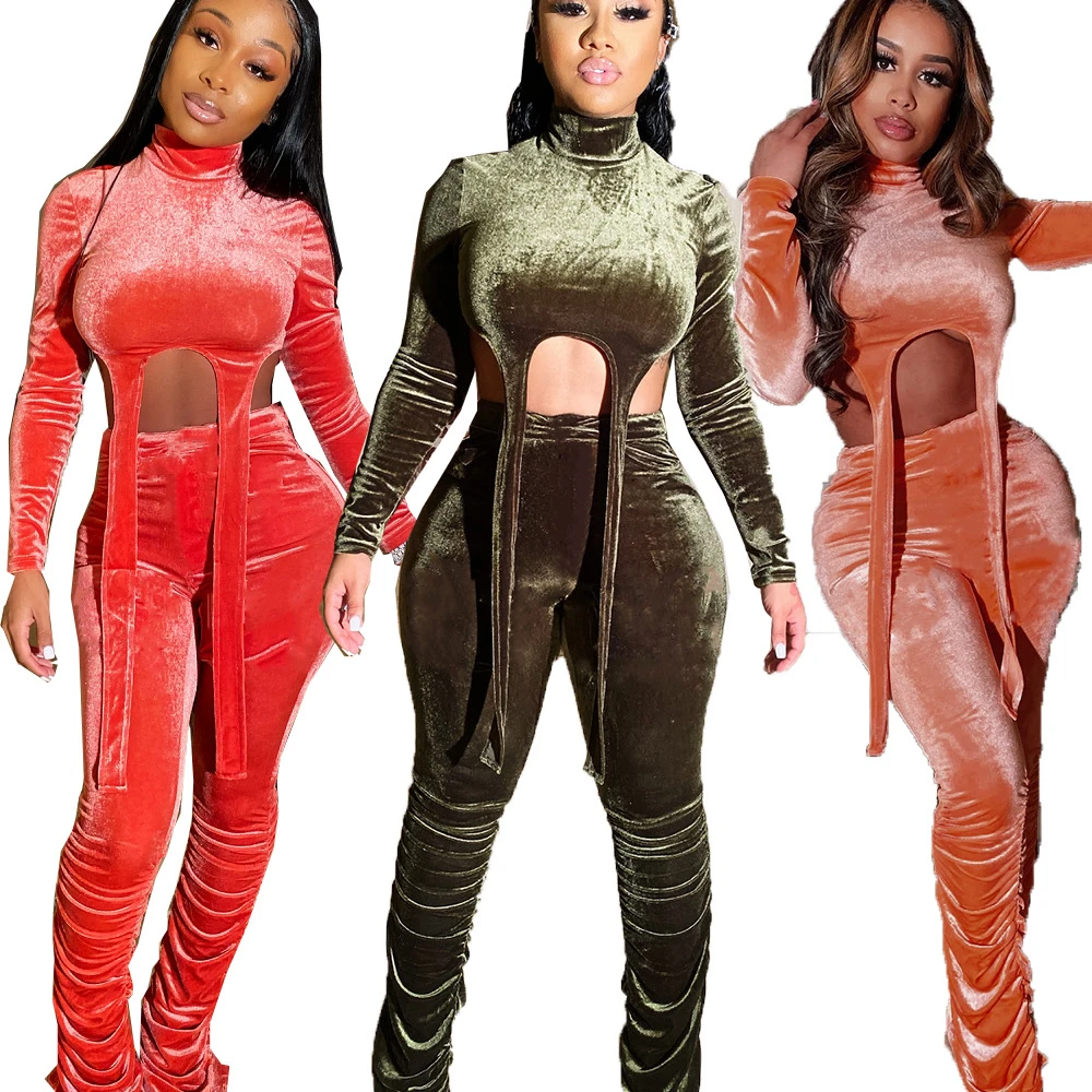 Velvet Two Piece Set Women Rave Festival Clothing Crop Top and Pant Suit Cute 2 Piece Matching Sets Fall Winter Outfits
Velvet Two Piece Set Women Rave Festival Clothing Crop Top and Pant Suit Cute 2 Piece Matching Sets Fall Winter Outfits