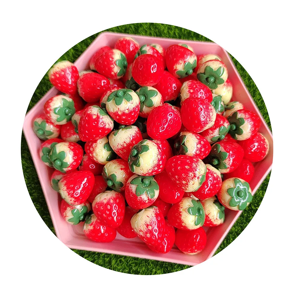 kawaii 3D Large Strawberry Fruit Dessert Resin Cabochon Miniature Fruit Art Supply Decoration Charms
kawaii 3D Large Strawberry Fruit Dessert Resin Cabochon Miniature Fruit Art Supply Decoration Charms