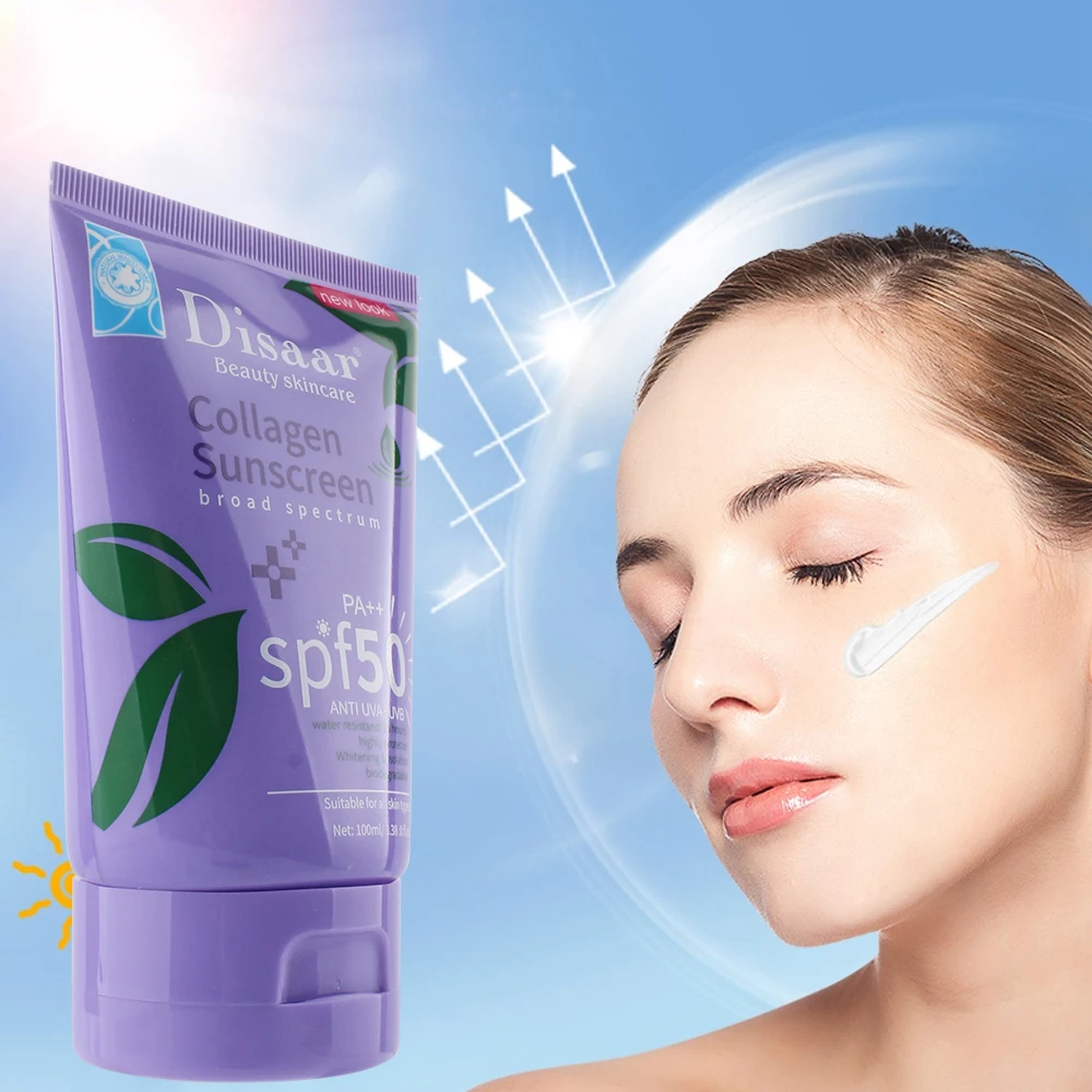 OEM sunscreen SPF 50 Collagen sunscreen concealer UV protection whitening and moisturizing body sun cream face sunscreen
OEM sunscreen SPF 50 Collagen sunscreen concealer UV protection whitening and moisturizing body sun cream face sunscreen