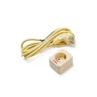 OUCHI 250V 10A/16A 1 Way Universal PP Extention Cables Socket