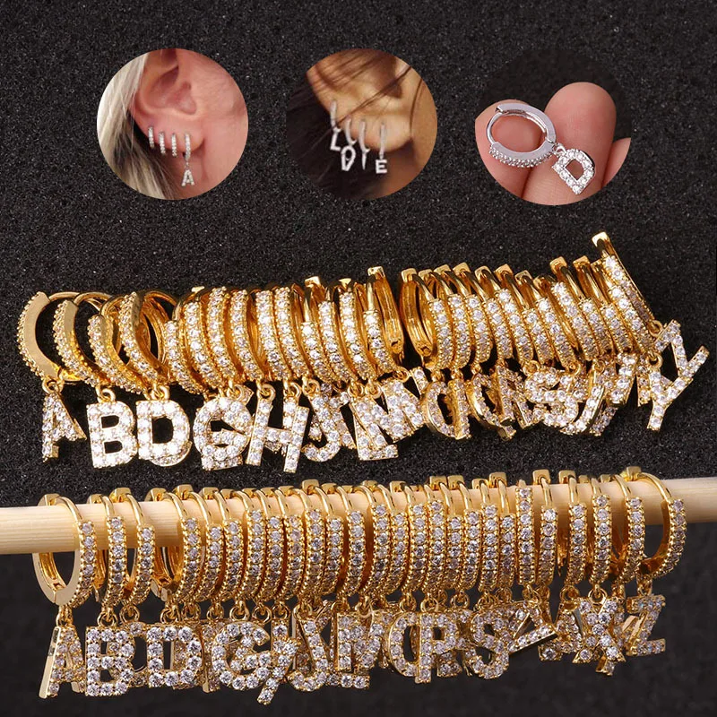 A Pair A-Z Letter Earrings for Wen Women CZ Letter Ear Cuff Women Stud Earring Rings 2020 Fashion Jewelry Christmas Gifts, Gold/silver
A Pair A-Z Letter Earrings for Wen Women CZ Letter Ear Cuff Women Stud Earring Rings 2020 Fashion Jewelry Christmas Gifts, Gold/silver