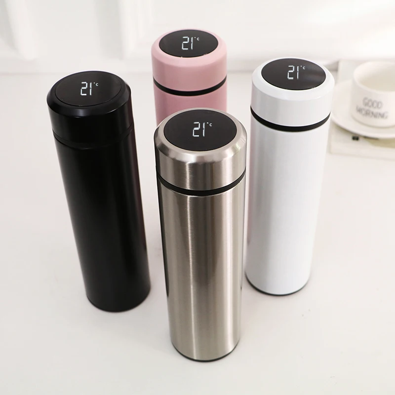 500ml hot sale temperature control intelligent stainless steel insulated water bottle with temperature display, Customized color
500ml hot sale temperature control intelligent stainless steel insulated water bottle with temperature display, Customized color
