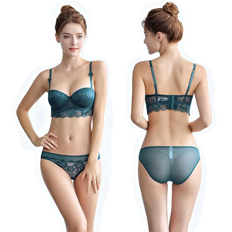 Sexy Women Bra and Panty Set Soft Thin Cup with Bow Push Up Ladies Lace Bra Underwear Sets, Black, white, green
Sexy Women Bra and Panty Set Soft Thin Cup with Bow Push Up Ladies Lace Bra Underwear Sets, Black, white, green